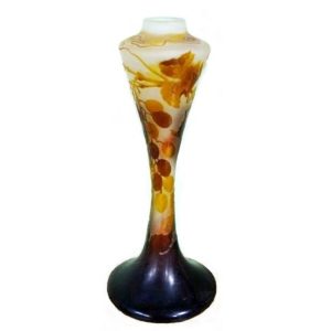 GALLE - VASO OCRE COM FRUTOS E FOLHAS