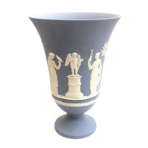 VASO EM PORCELANA WEDGWOOD AZUL